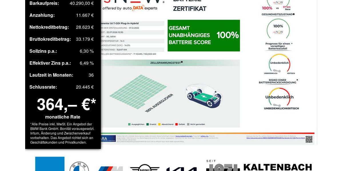 Kia Sorento 15.647 km 39.890 &euro; Remscheid 42897