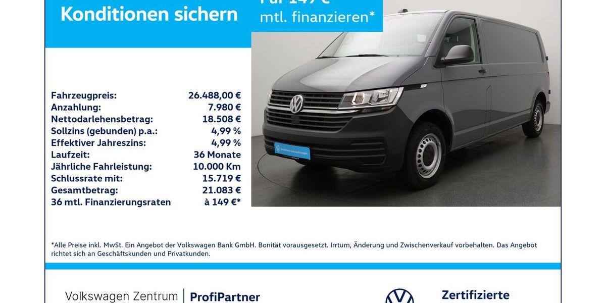 VW T6 Transporter 18.135 km 26.480 &euro; Leverkusen 51379