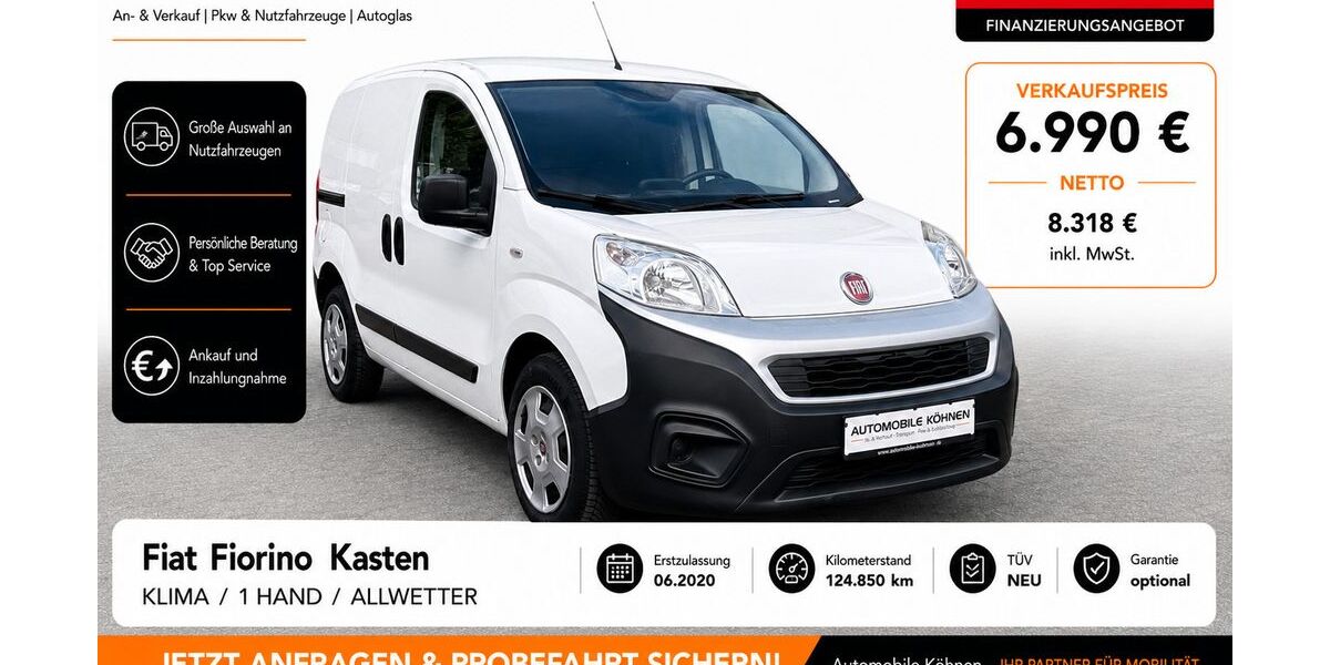 Fiat Fiorino 124.850 km 8.318 &euro; Solingen 42655