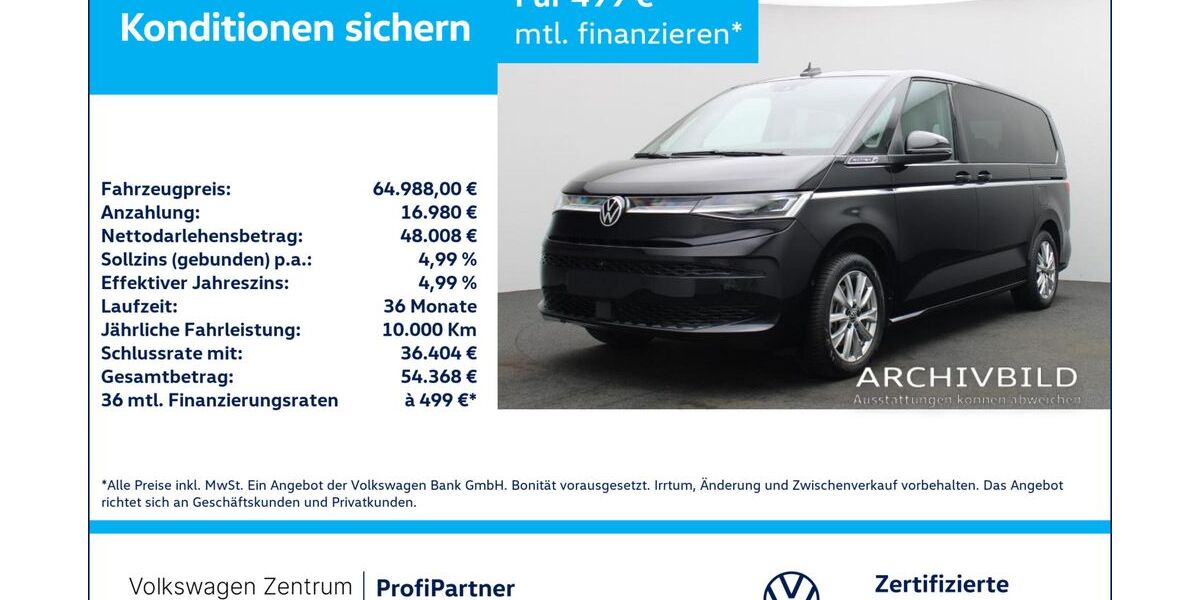 VW T7 Multivan 12.045 km 64.480 &euro; Leverkusen 51379